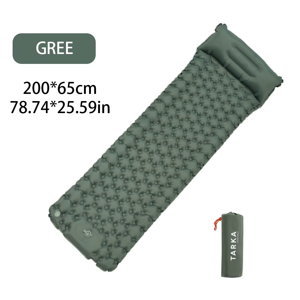 TARKA – matelas gonflable d'extérieur, tapis de Camping, Chusion d'air auto-gonflant de 2m de Long, 