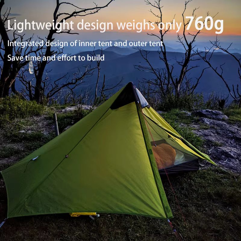 Nouveau FLAME'S CREED Lanshan 1 personne tente de Camping ultralégère extérieure simple homme 3/4 sa