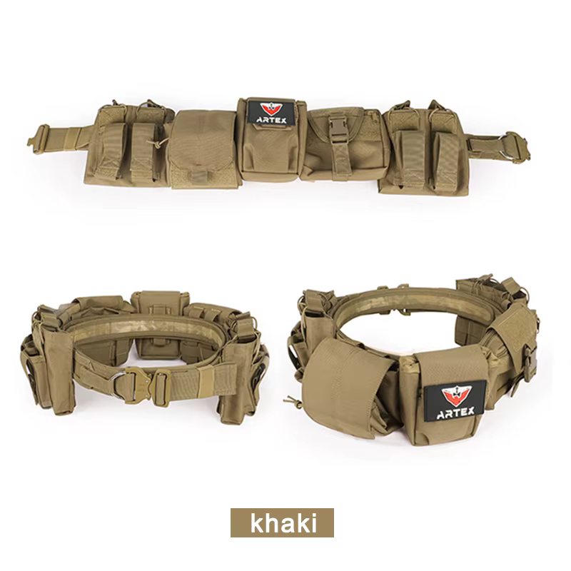 DulWaist-Ceinture utilitaire de combat de chasse en poly airsoft, ensembles de sacs, pocommuniste d'