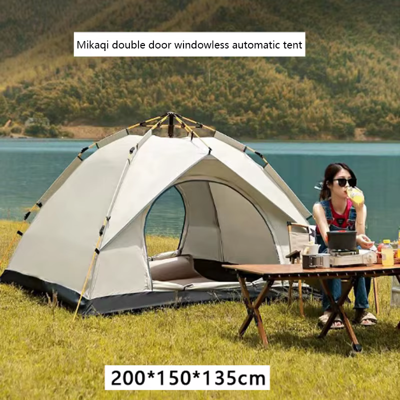 Tente de camping automatique à montage rapide, de haute qualité, pour la randonnée et la plage, équi