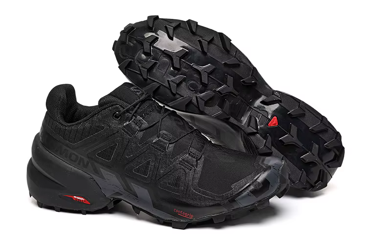 Chaussures de trail running Salomon Speedcross 6 rouge/noir pour homme | Semelle extérieure Contag