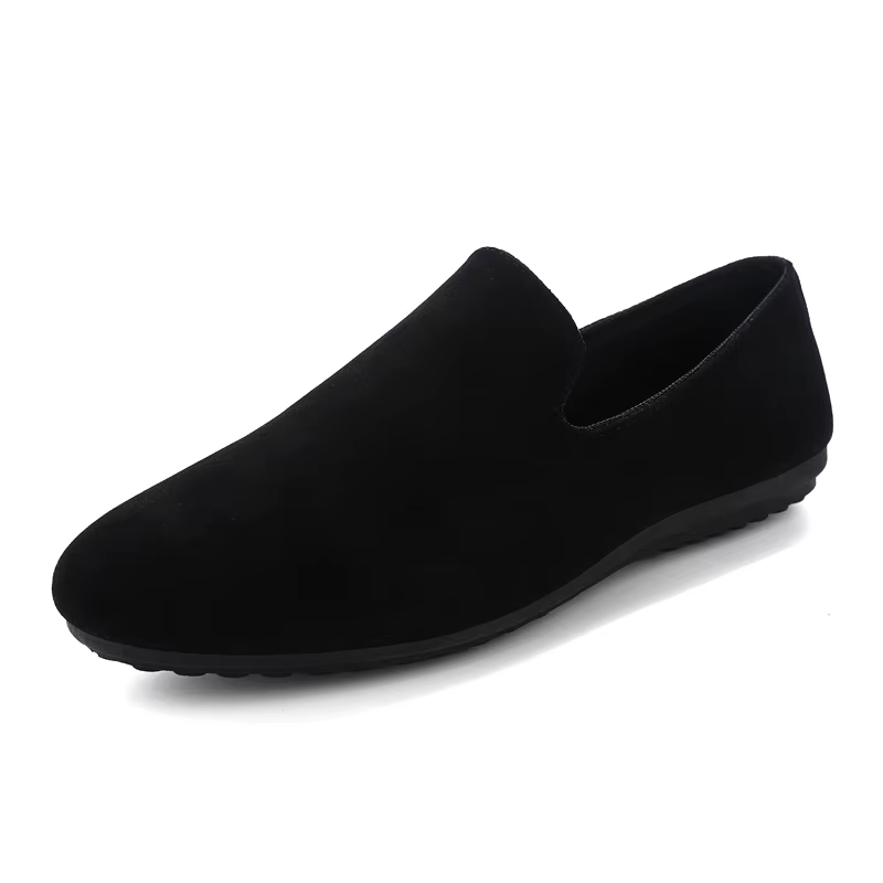 Soldes Exceptionnelles : Mocassins Noirs pour Hommes – Chaussures Plates d'Été Confortables et Légèr