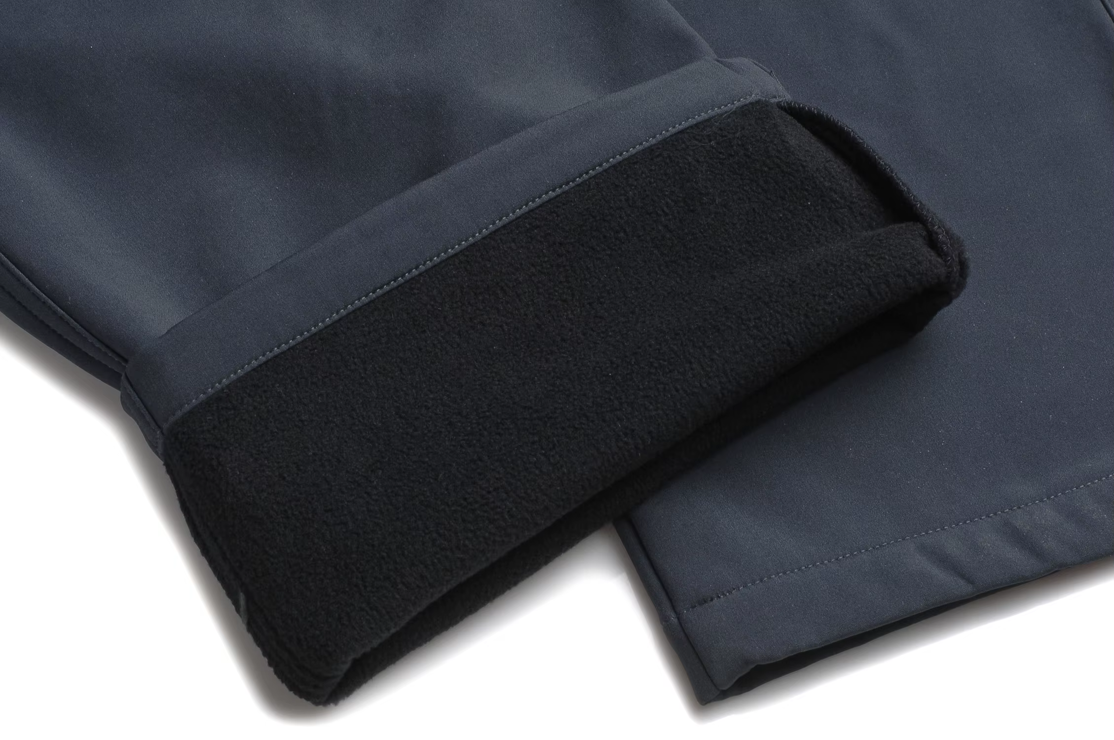 Pantalon de randonnée imperméable pour hommes, doublé polaire, pantalon de Ski de neige, Softshell d