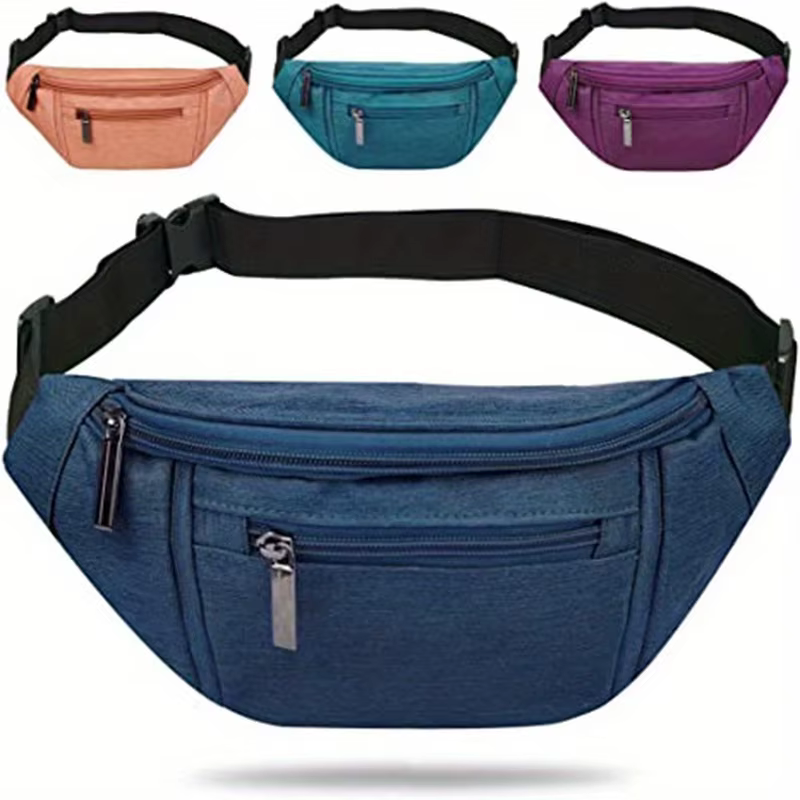 Sac banane unisexe, sac de ceinture pour voyage, marche, course, randonnée, cyclisme, facile à trans