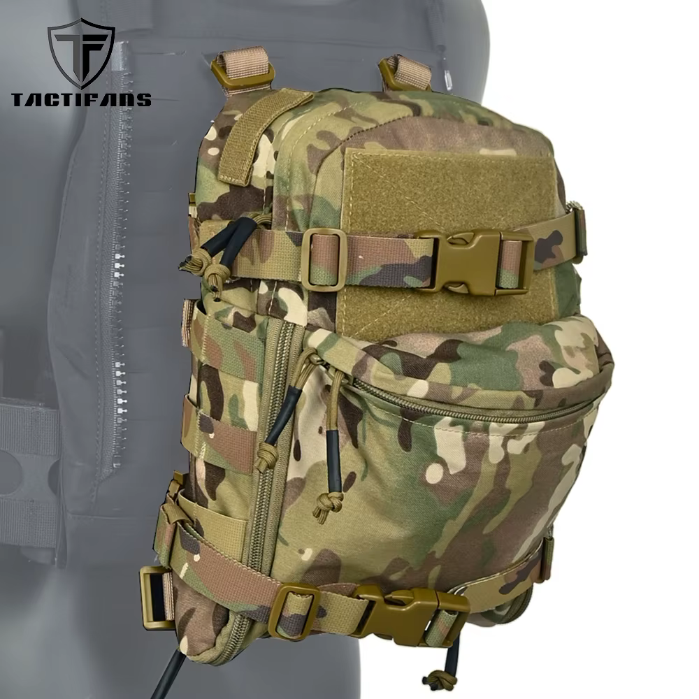 Tactifans Mini sac d'hydratation MOLLE panneau arrière d'eau poche de vessie gilet tactique Airsoft 