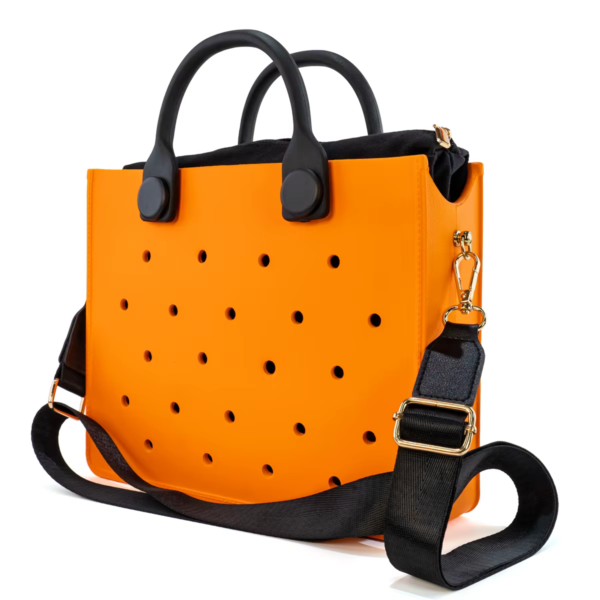 Le gars orange nouveau EVA décontracté brin étanche voyage sac fourre-tout femmes mode perforé sac à