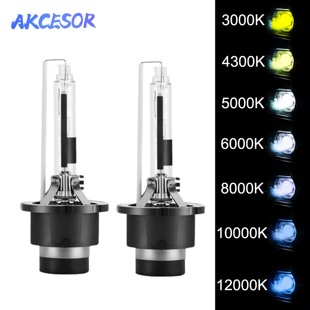 2 ampoules au xénon D2S D2R D4S D4R HID, Kit d'ampoules de phares de voiture, lampe automatique 4300