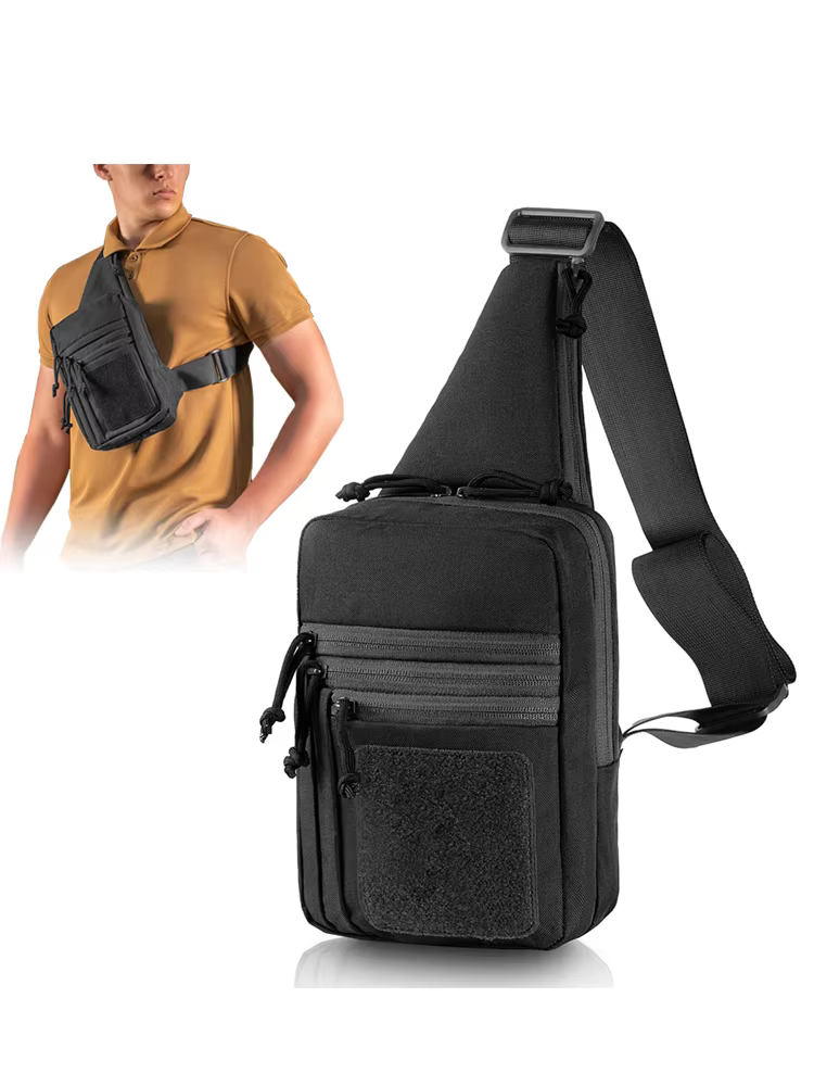 Sac à bandoulière d'extérieur, sac de poitrine dissimulé, sac à dos Convertible pour la chasse et le