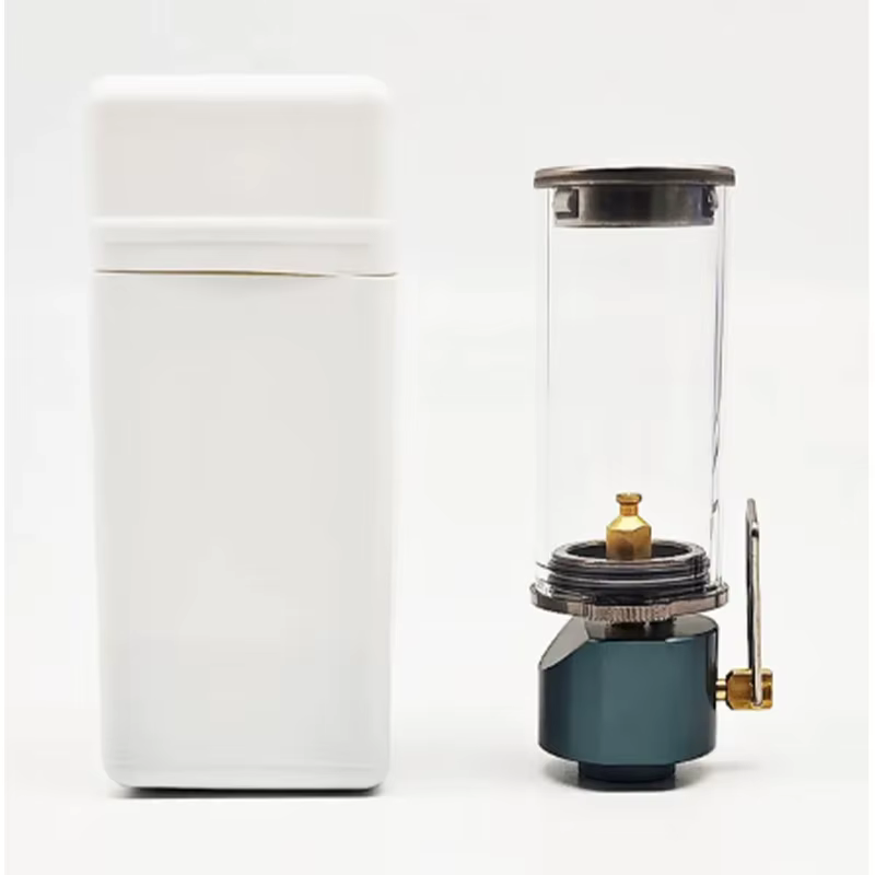 Lampe de camping au gaz portable pour l'extérieur, lanterne à bougie au gaz pour tente, idéale pour