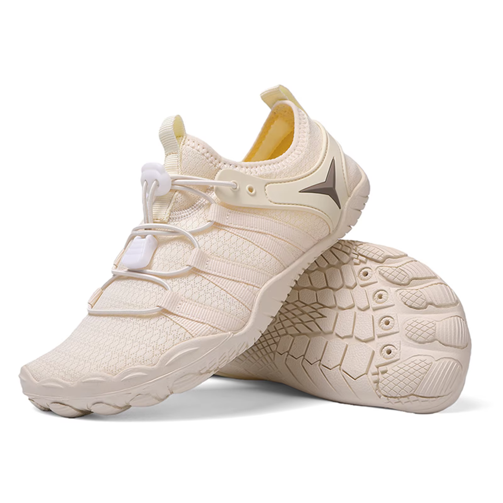 Chaussures de wading beige unisexe antidérapantes à séchage rapide pour la randonnée aquatique, la p
