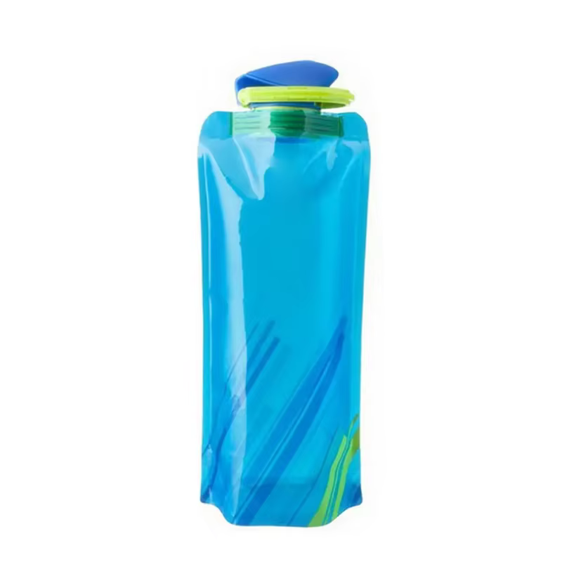 Sac d'eau pliable ultraléger Portable 700ml, pochette pour bouteille d'eau, fournitures de Sport de 