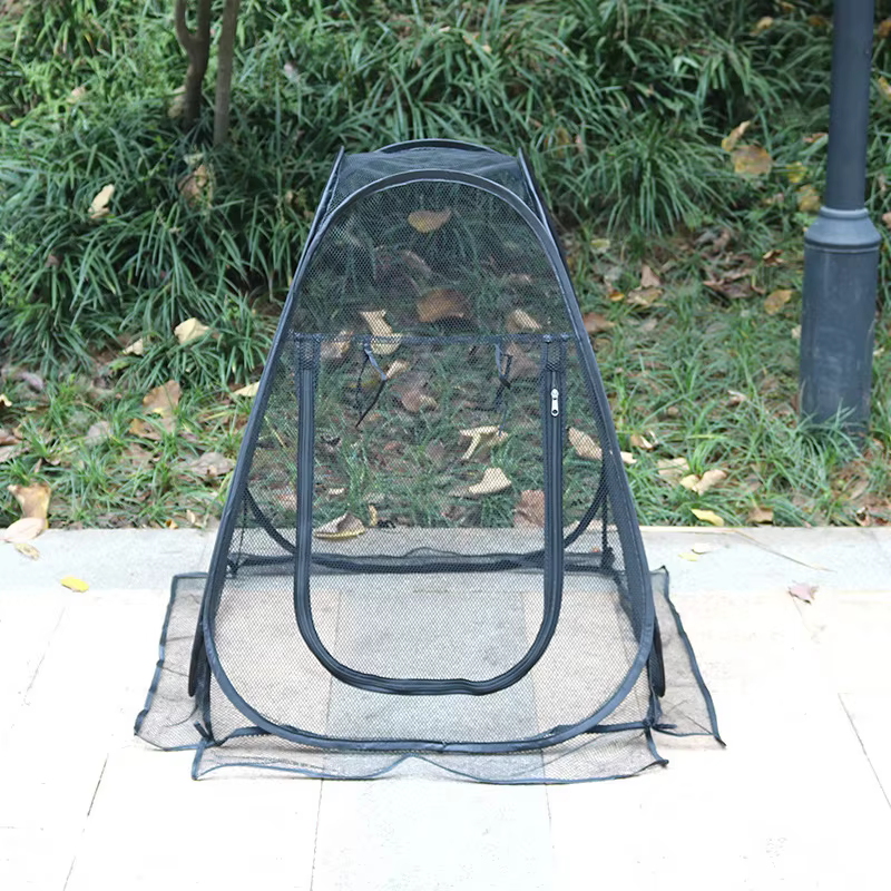 Tente d'extérieur portable avec maille respirante, support automatique et protection anti-moustiques