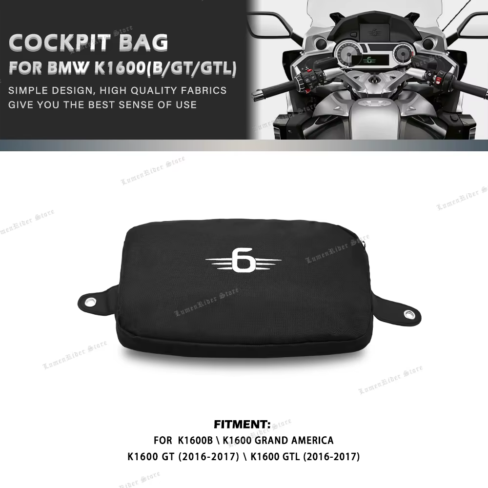 Sac de Cockpit pour BMW K1600B K1600GT K1600GTL K1600 Grand America sac de tête de moto sac de range