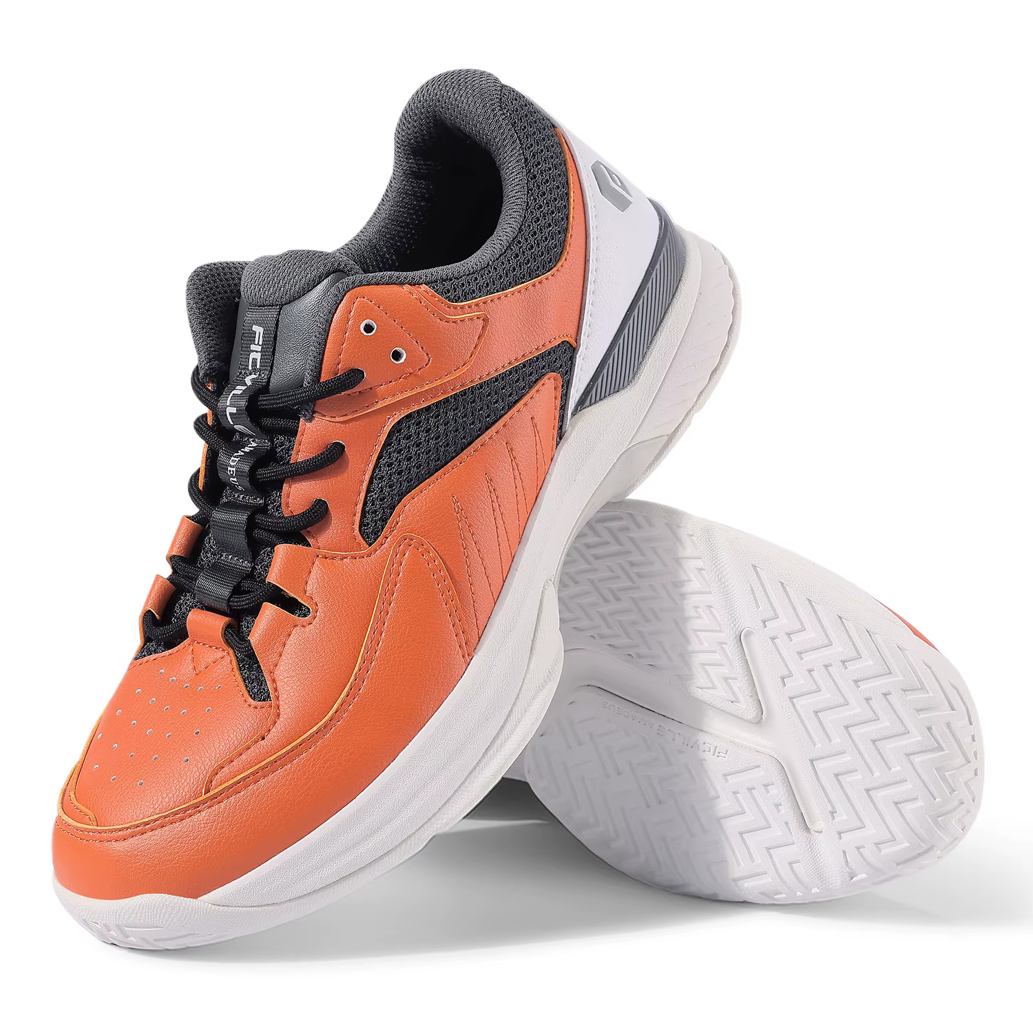 FitVille Chaussures de pickleball pour hommes, baskets confortables extra larges, chaussures de tenn