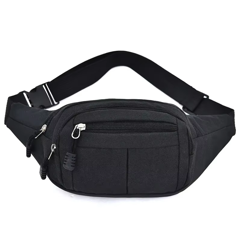 Sac de poitrine étanche pour hommes, sac de sport de plein air, pochette en toile, sac de taille de