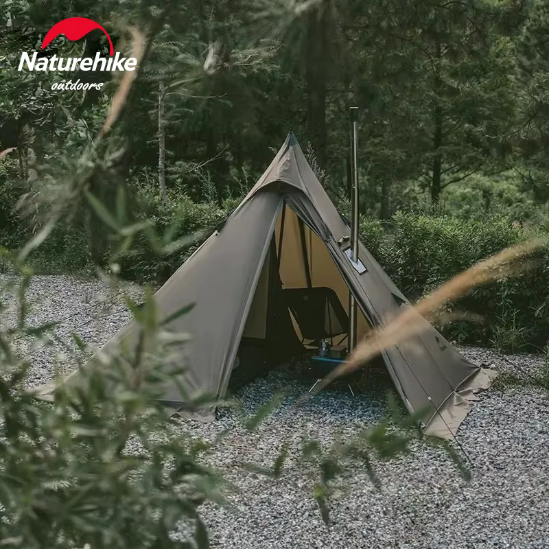 Natureifa-Tente Pyramidale Portable et Étanche pour Camping en Plein Air et Pique-Nique, Tipi de Ran