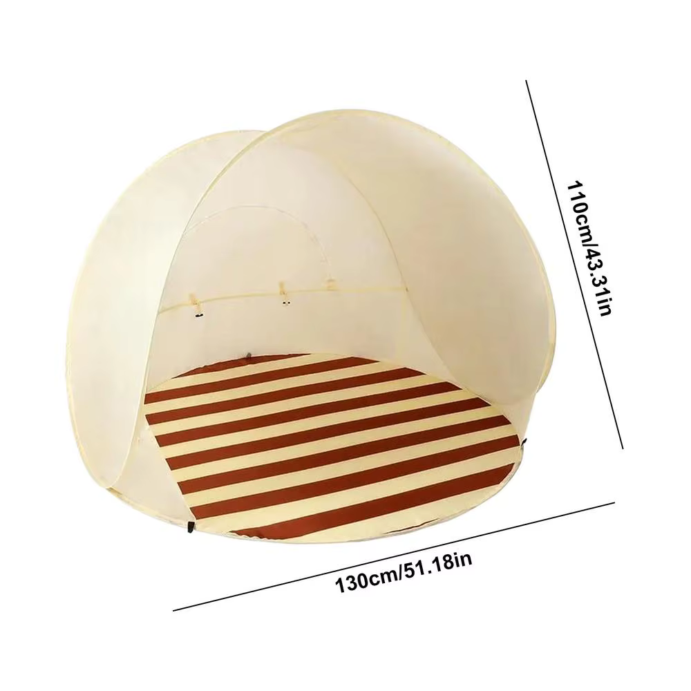 Tente de plage, abri solaire pour 3/4 personnes, auvent facile à monter, ombrage de plage avec fenêt
