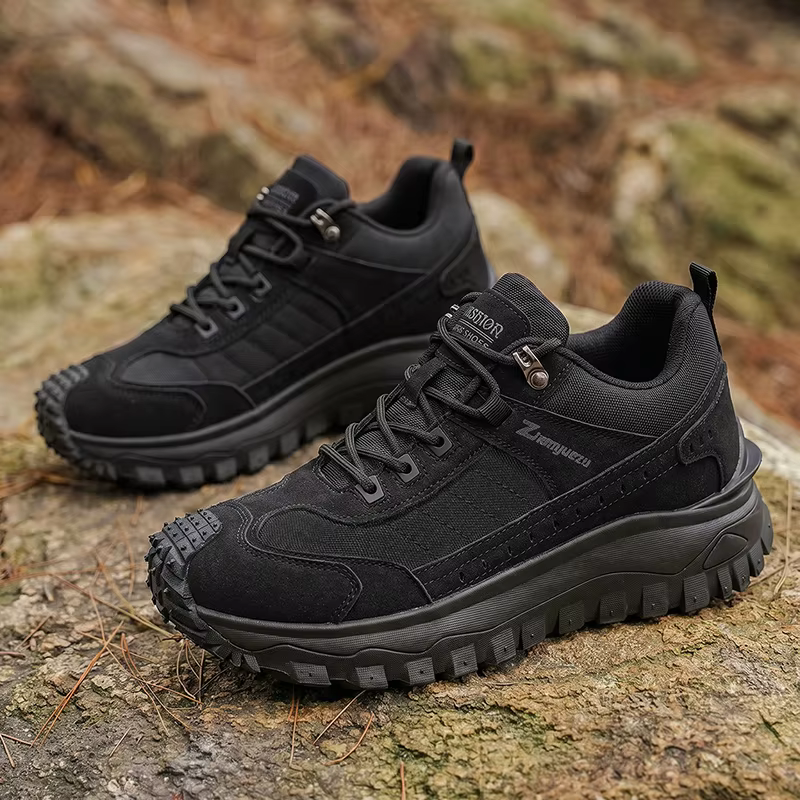 Chaussures de randonnée basses pour hommes, élégantes et confortables, avec semelles crantées antidé