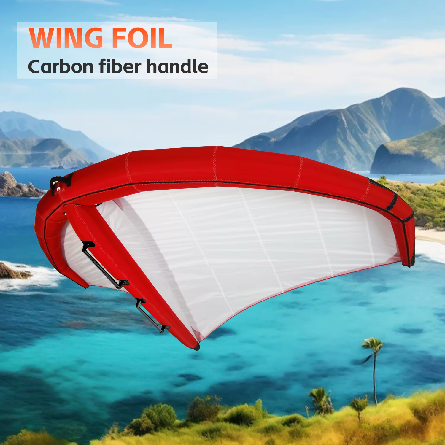Cerf-volant gonflable personnalisé de voile de surf d'ensemble de super hydroptère
