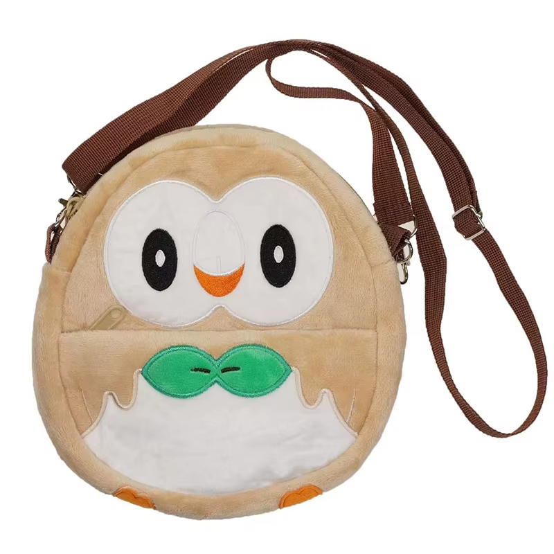 Sac à bandoulière en tissu mignon, sac de rangement avec cordon de serrage, jeu d'animation Pokemon,
