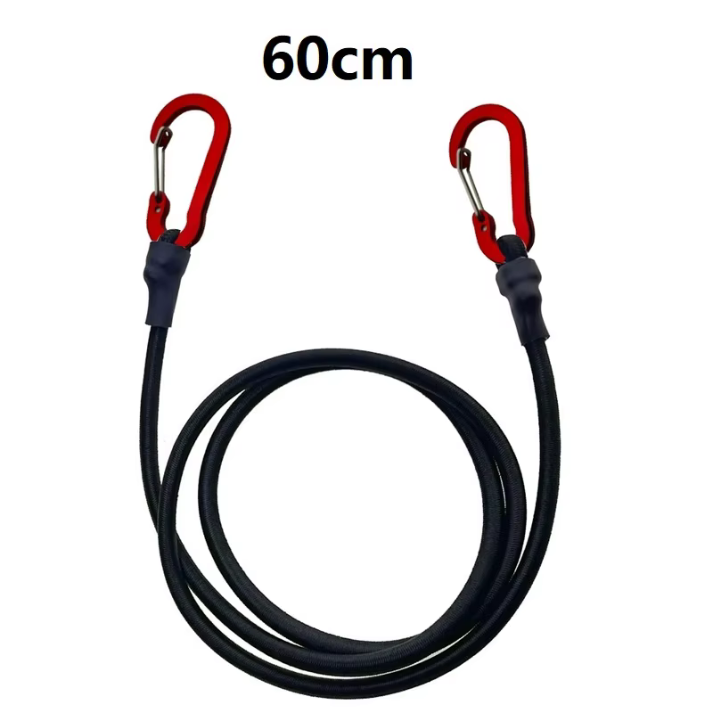 Cordes élastiques robustes avec mousquetons pour kayak, cyclisme, bagages, emballage, camping, acces
