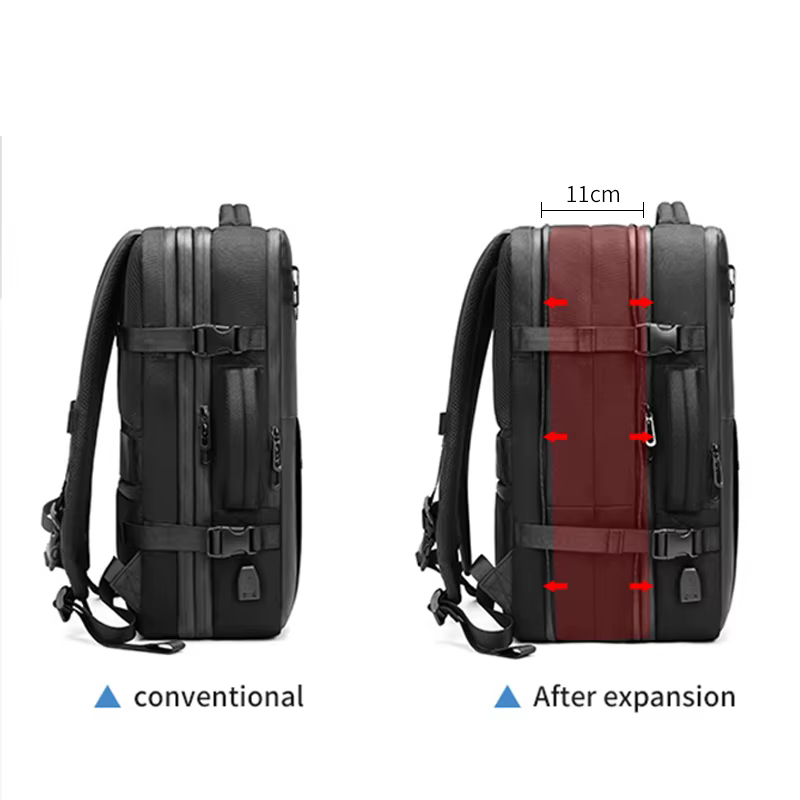 Voyage hommes sac à dos pour ordinateur portable étendu compression sous vide randonnée sac à dos US