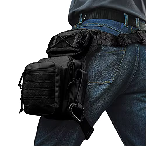 VOTAGOO sac de jambe tombante pour hommes femmes militaire tactique cuisse Pack pochette multifoncti