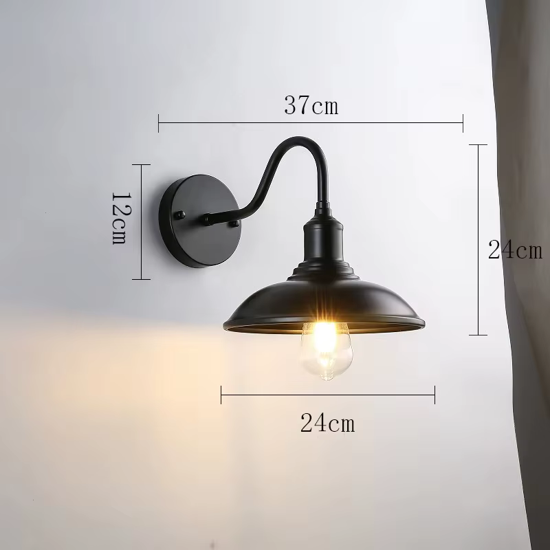 Lampe murale Vintage américaine, lampe industrielle d'extérieur et d'intérieur, couloir de cour, bar