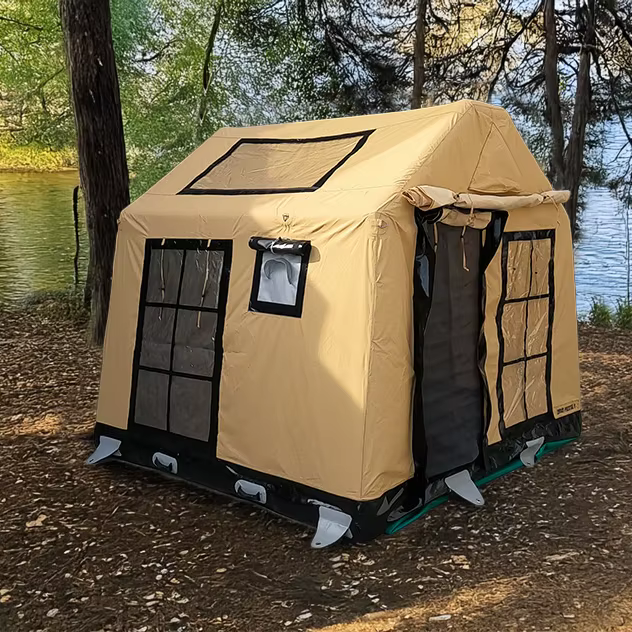 Tente de camping gonflable légère rouge pour aventures en plein air, pavillon, gazebo, tente de seco