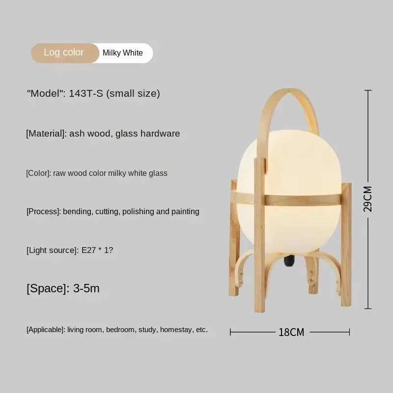Bois Art moderne lampe de Table japonais chambre chevet Simple LED lampe de bureau salle à manger sa