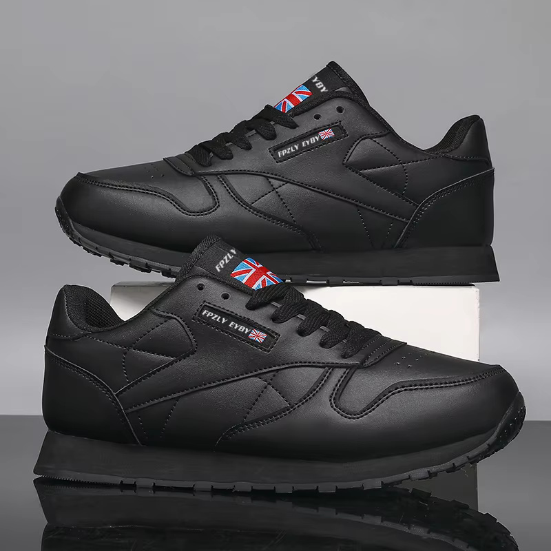 Chaussures de marche imperméables pour hommes, chaussures de sport décontractées en cuir, antidérapa