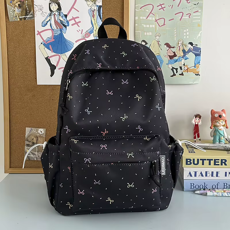 Sac à dos mignon en Nylon pour filles, sac d'école de grande capacité pour étudiants, 5 couleurs dis