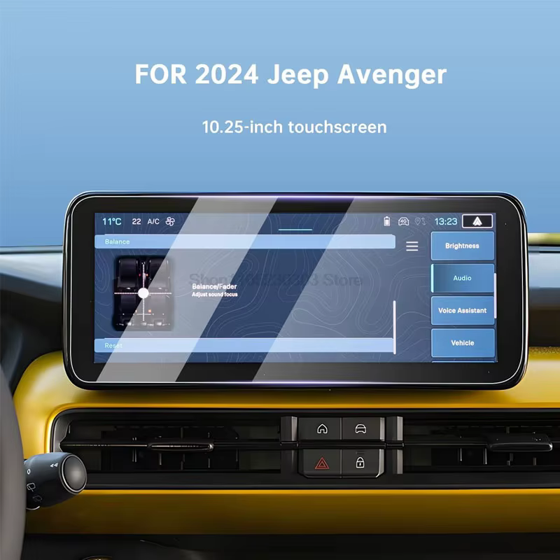 Protecteur d'écran tactile en verre trempé, pour JEEP Avenger 2023 2024 2025 10.25 pouces, accessoir