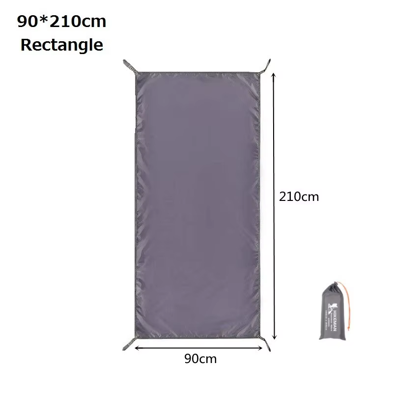 Bâche de sol de tente multi-tailles, feuille de sol imperméable pour Camping, tissu Oxford 210D, lég
