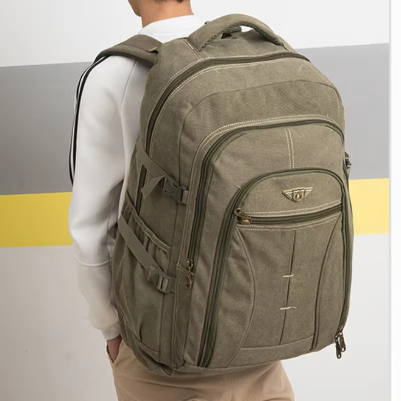 70L toile épaisse Camping sac à dos grande capacité étanche en plein air Trekking voyage escalade sa