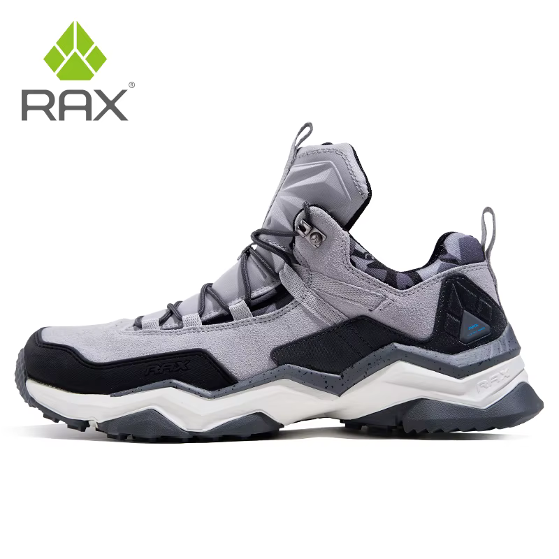 Rax-Chaussures de randonnée imperméables pour hommes, randonnée en plein air, pêche, calcul de degré