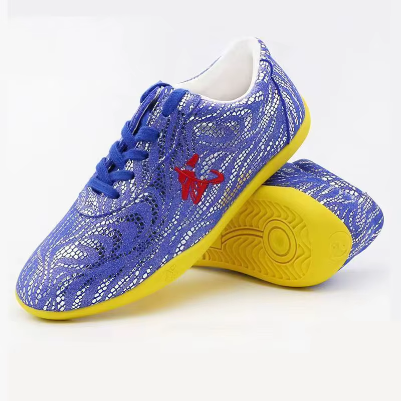 Chaussures chinoises de Wushu en cuir véritable, Taolu, Kungfu, pour la pratique des arts martiaux, 