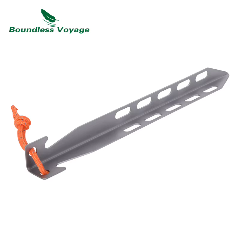 Piquets de tente en titane ultralégers, 20cm, 8 pièces/ensemble, pour auvent de Camping en plein air