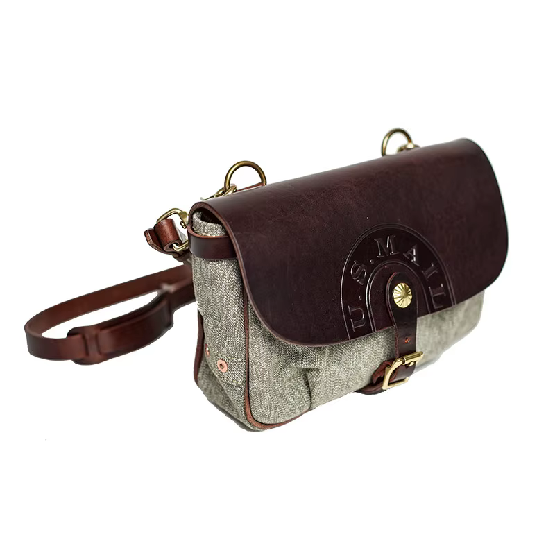 Sac à bandoulière en cuir véritable pour hommes, sacoche vintage de bonne qualité en toile, sac déco