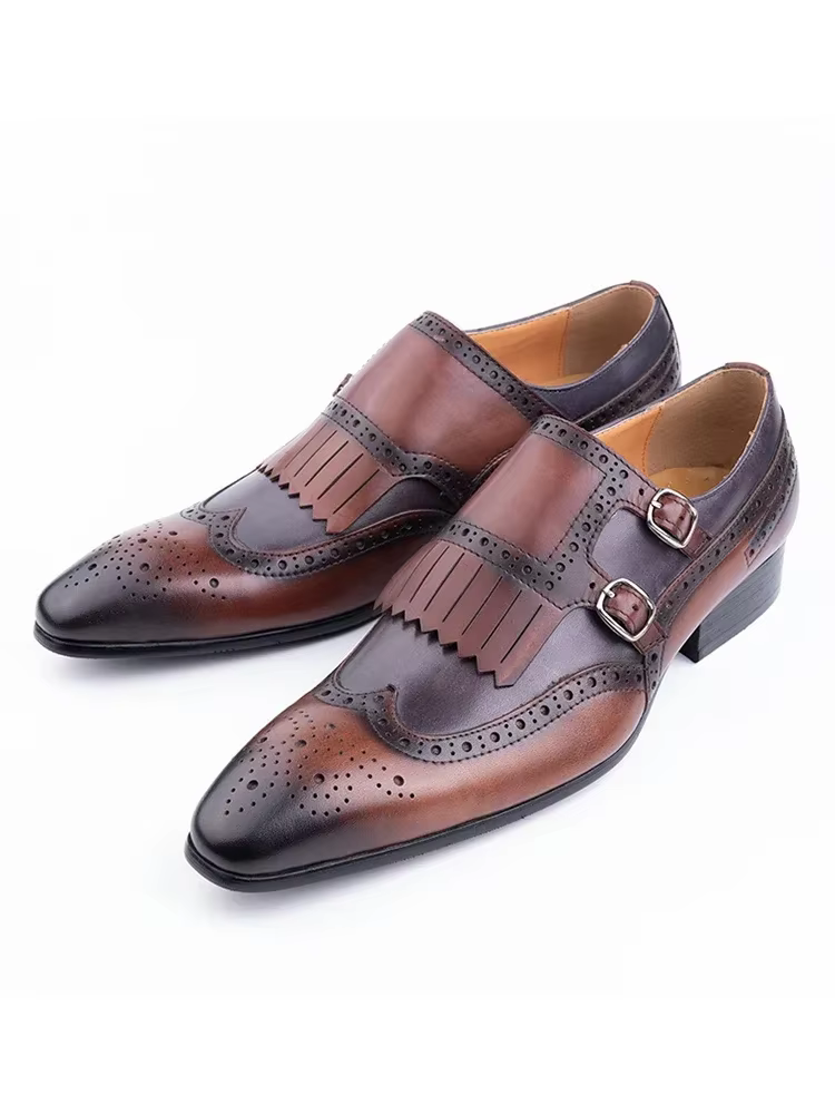 Chaussures habillées en cuir italien pour hommes, style brogues et mocassins |   Chaussures de ville