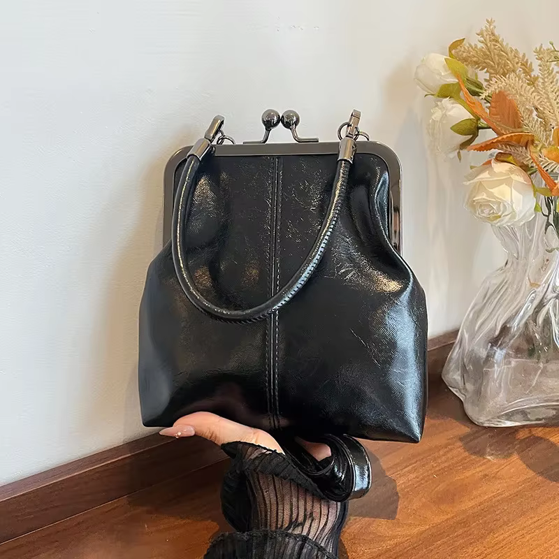 Sac à main vintage HOMEFISH pour femme, marron, polyvalent, sac à bandoulière de créateur en cuir PU