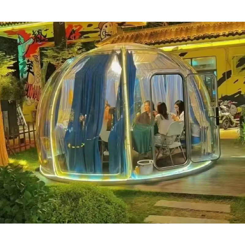 Nouvelle conception de chambre bulle gonflable pour hôtel, tente bulle, lodge, maison bulle ciel éto