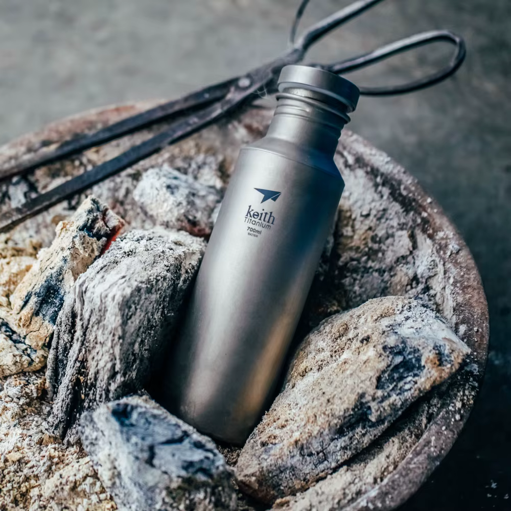 keith – bouteille d'eau en titane, Portable, anti-fuite, avec sac, pour Sport en plein air, voyage, 
