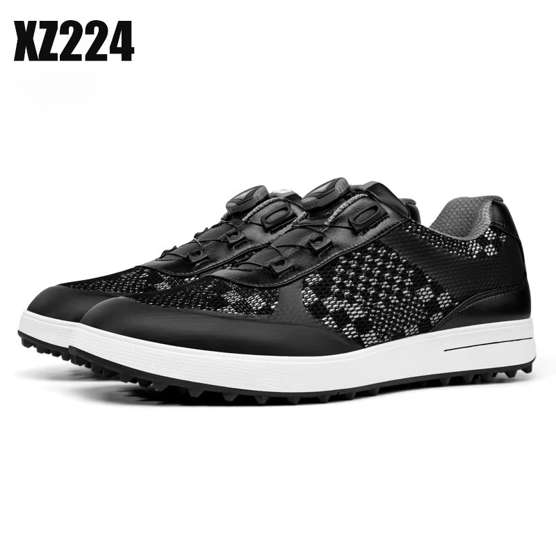 PGM – chaussures de Golf pour hommes, lacets à bouton, antidérapantes, imperméables, chaussures de s