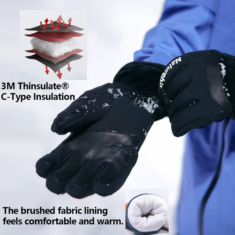 Naturehike – gants chauds de Ski en peau de mouton, 3 couleurs, en coton isolé 3M, multifonctionnel,