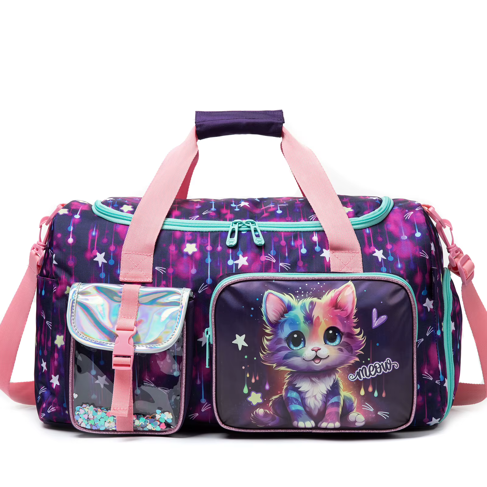 Sac de voyage pour enfants, sac de sport pour filles, sac de nuit pour filles, sac de gym, sac de da