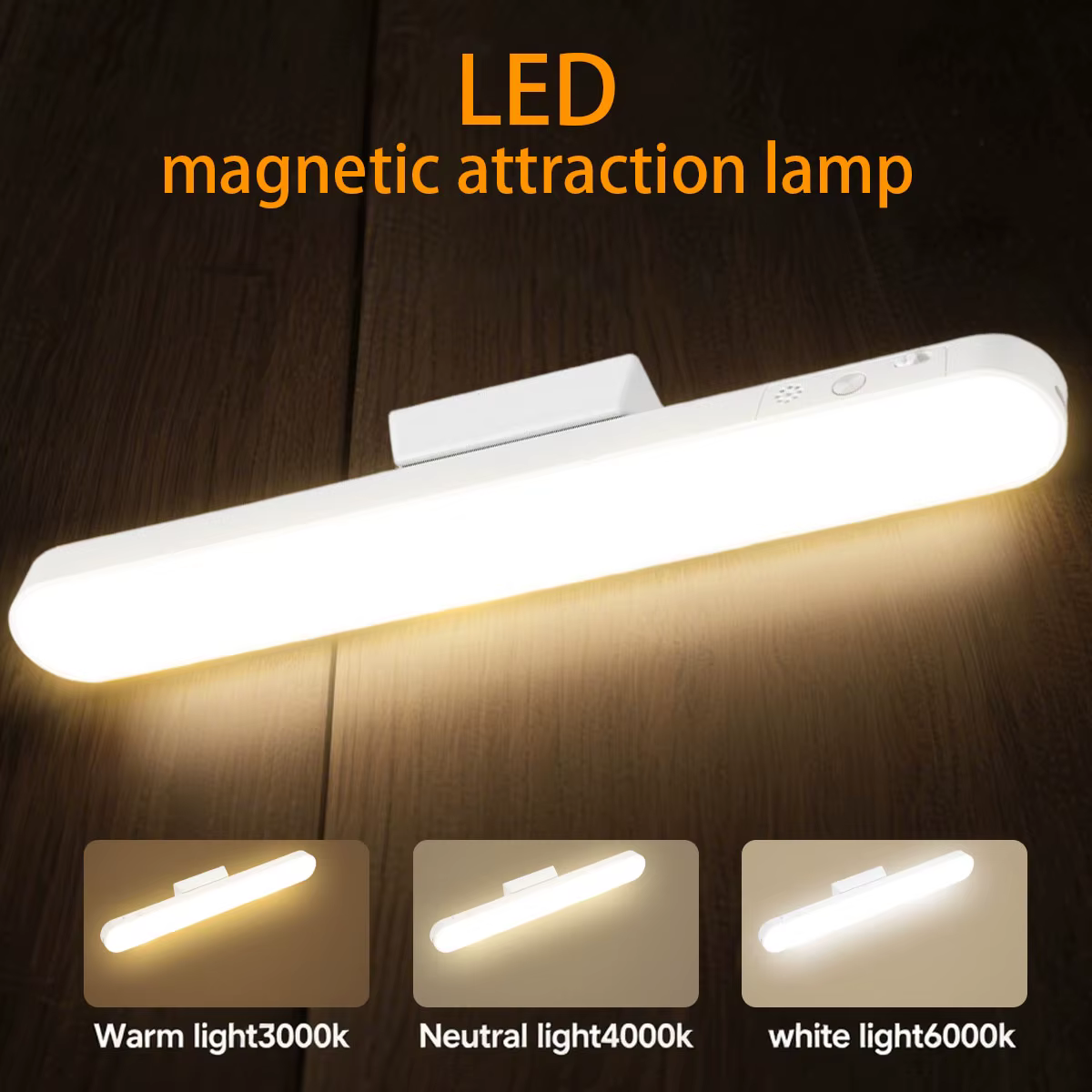 Lampe de Table magnétique suspendue, lampe de lecture LED USB ou Rechargeable, veilleuses, lampe d'a