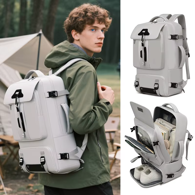 Sac à dos de voyage de loisirs de grande capacité, léger et résistant aux éclaboussures, sac à dos d