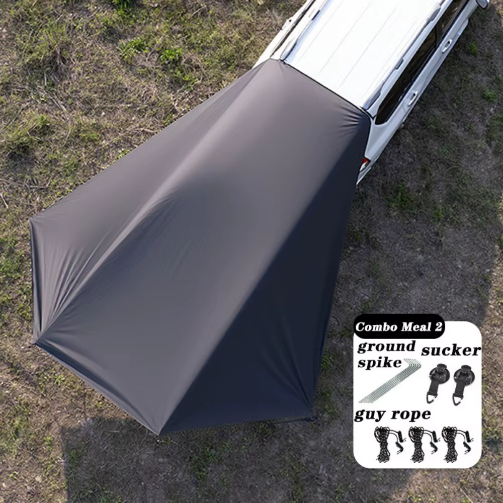 Auvent de voiture portable pour camping et voyage, pare-soleil latéral, tente arrière à ventouse fac