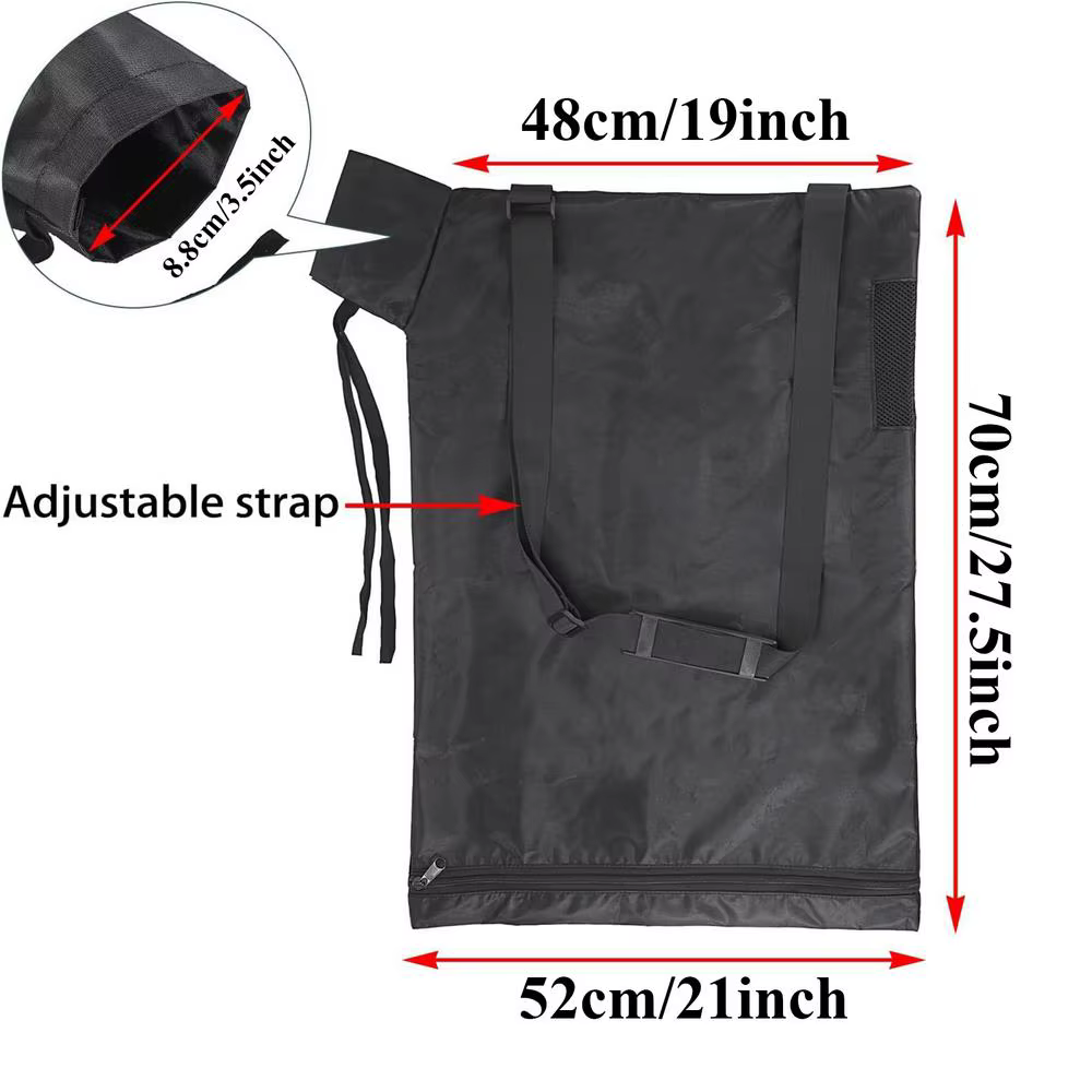 Sac de collecte pour souffleur de feuilles et aspirateur, grande capacité, collecteur de débris pour